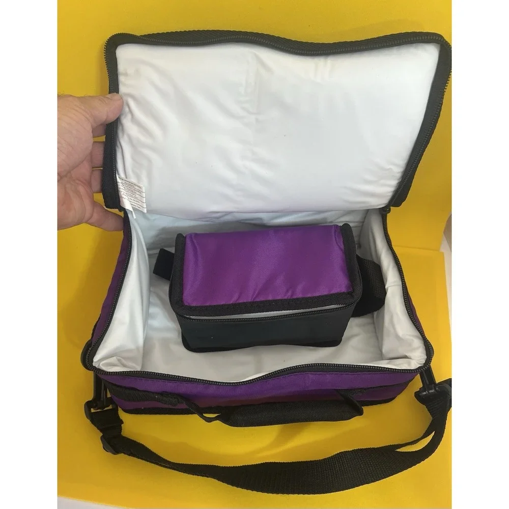 Artic Zone Purple Insulated Lunch Bag With Food Container‎ Soft Sided 10